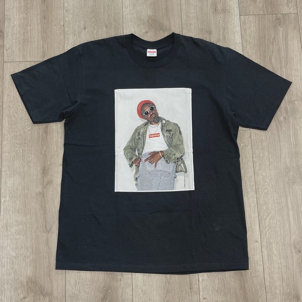 FW22 Supreme André 3000 Tee T Shirt Black size Large L SF